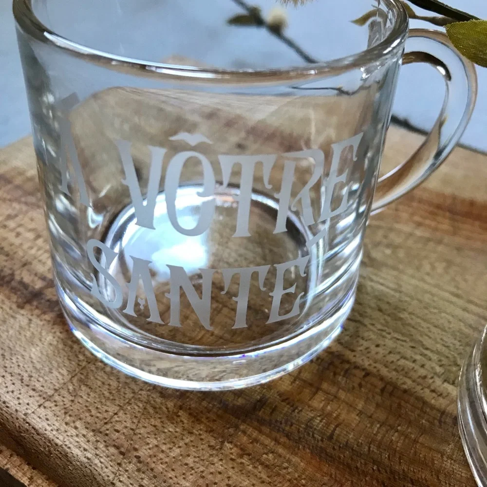 4 Coffee Glass Cups by Garrick